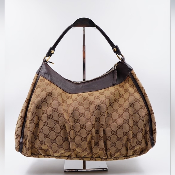 AT26❤️ Gucci GG Canvas Abbey D-Ring Hobo Handbag - Picture 7 of 13